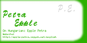 petra epple business card